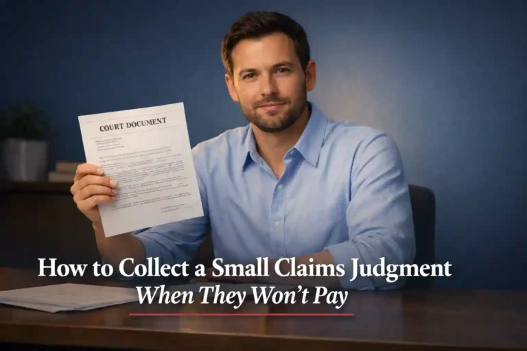 How to Collect a Small Claims Judgment