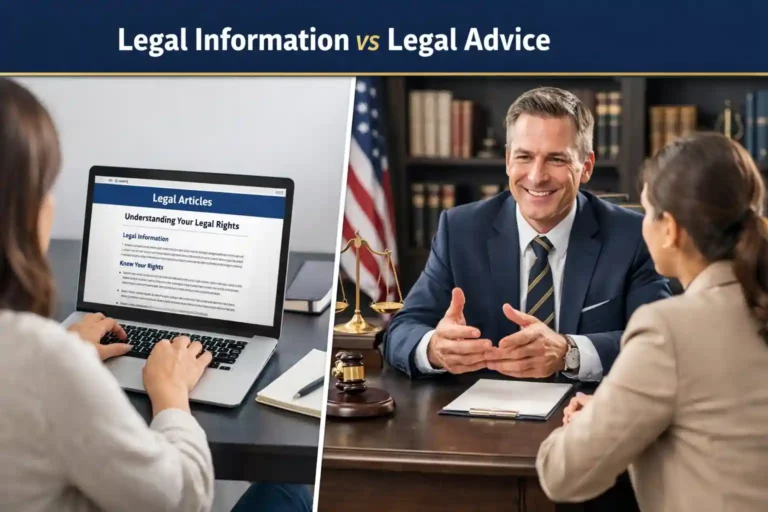 Legal Information vs Legal Advice