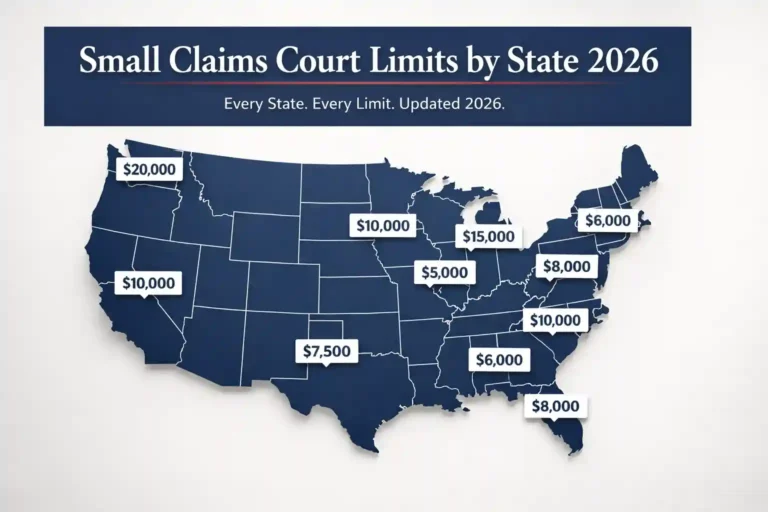 Small court claims limits by state