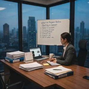 What to prepare before meeting A lawyer